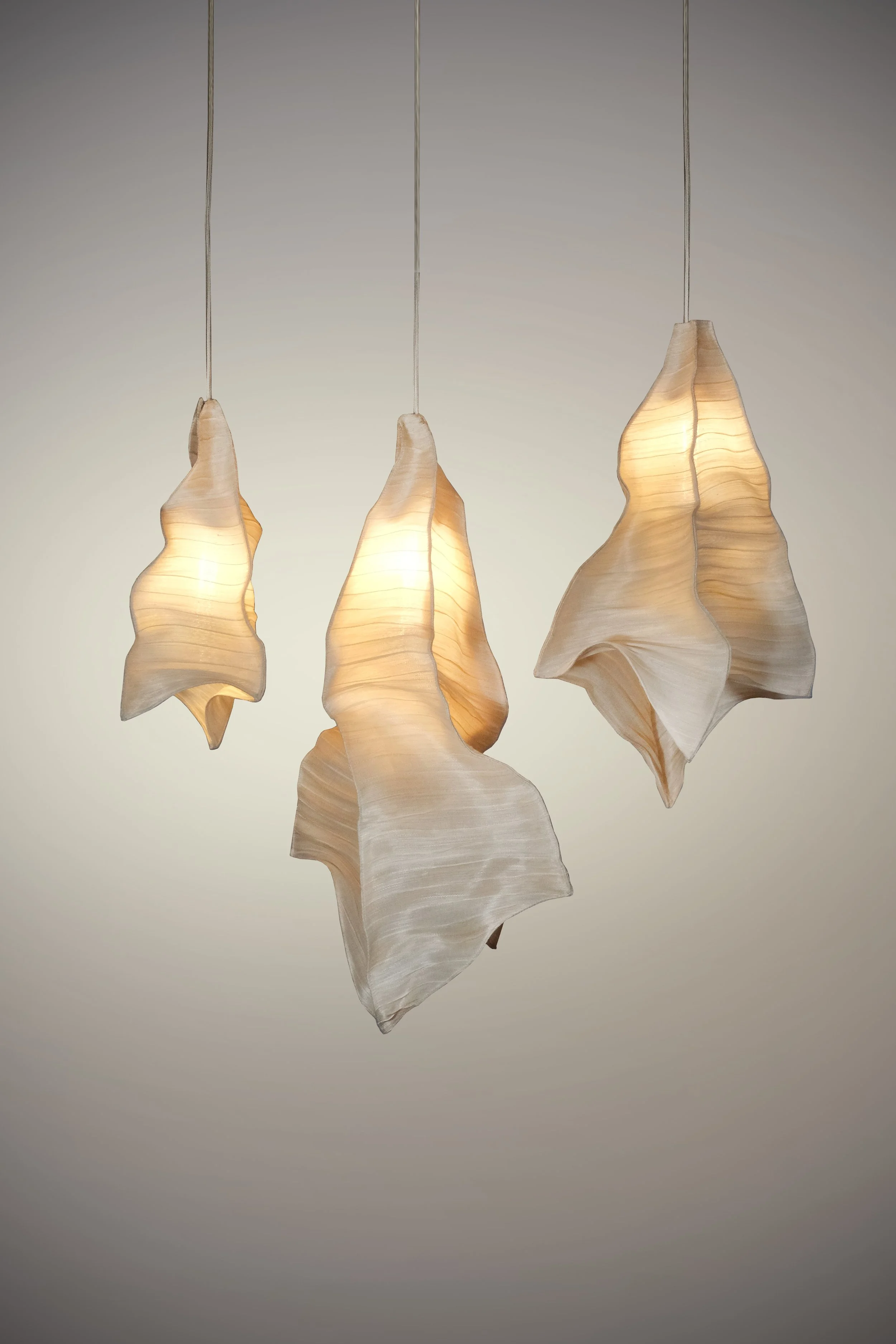 Modern Fabric Pendant Light from Studio Mirei, Phantasma — Costantini